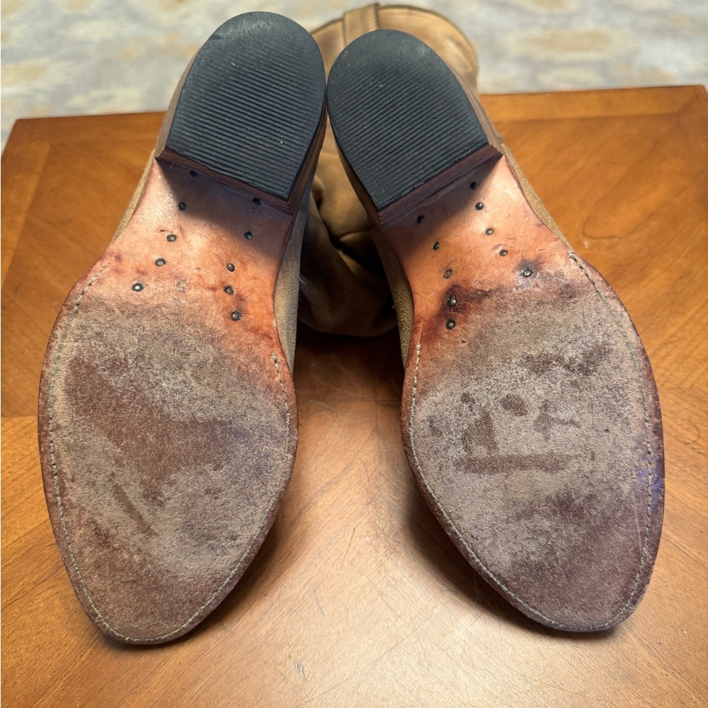 Frye Tan Leather Cowboy Boots - Picture 6 of 6
